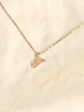 14k Gold-Filled Dainty Cowboy Hat Necklace